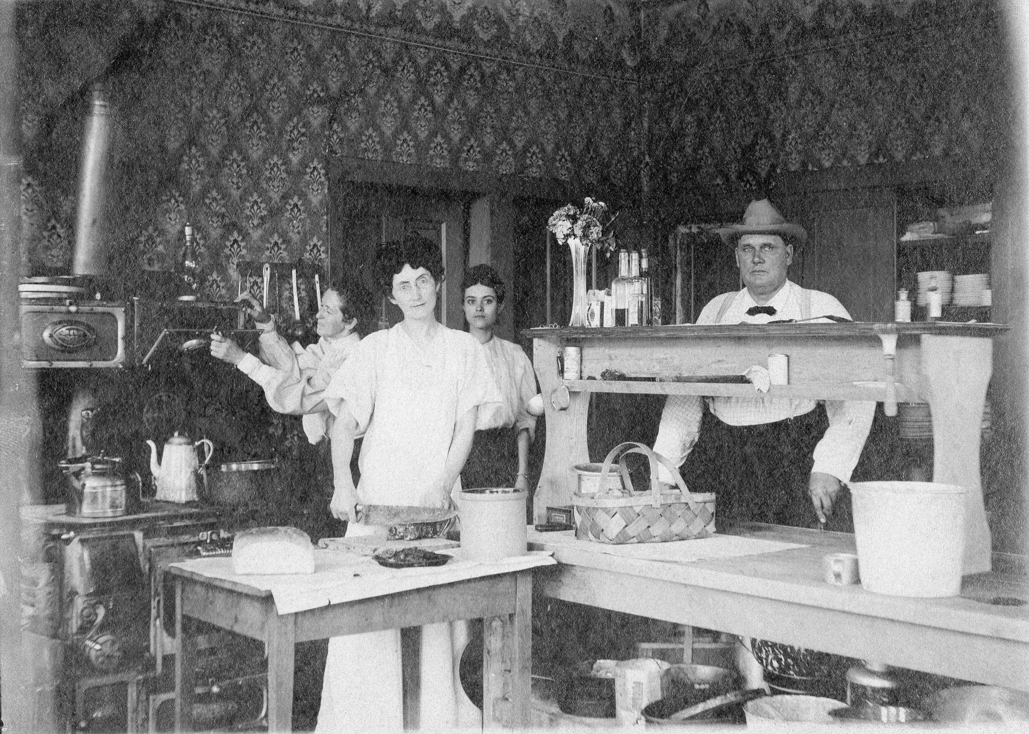 Kitchen Interior Ca. 1910