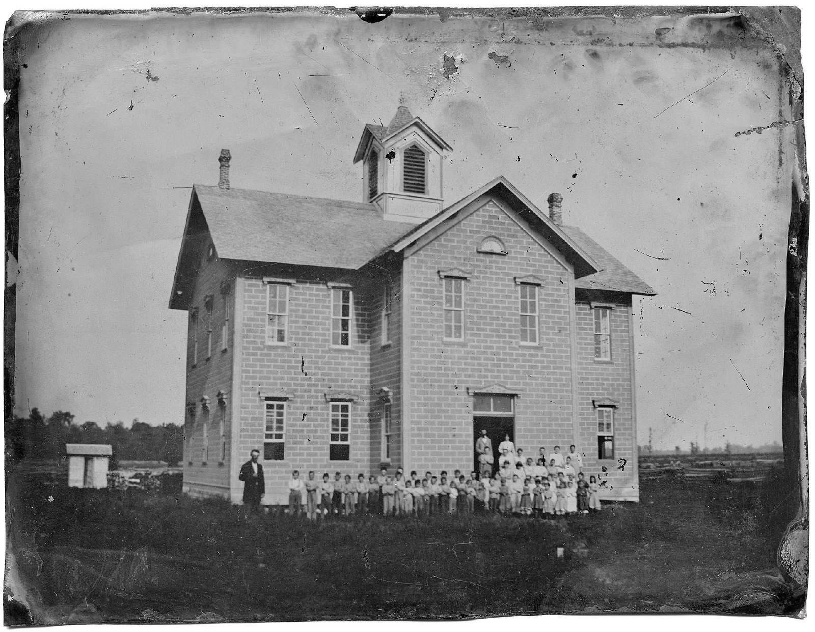 Cement Block School House Ca. 1870